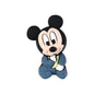 20Pcs Silicone 3D Focal Beads Round Ear Mouse Character with Bow and Orange Tiger Pose 8