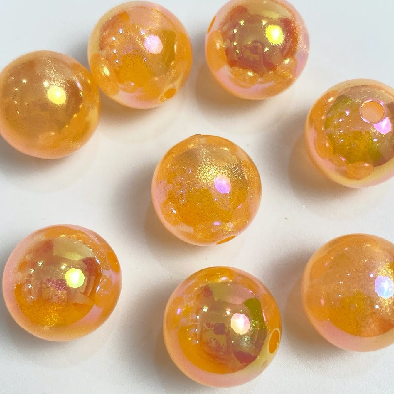 50pcs 16mm Glow in Dark Round Acrylic Beads for Jewelry Making 10