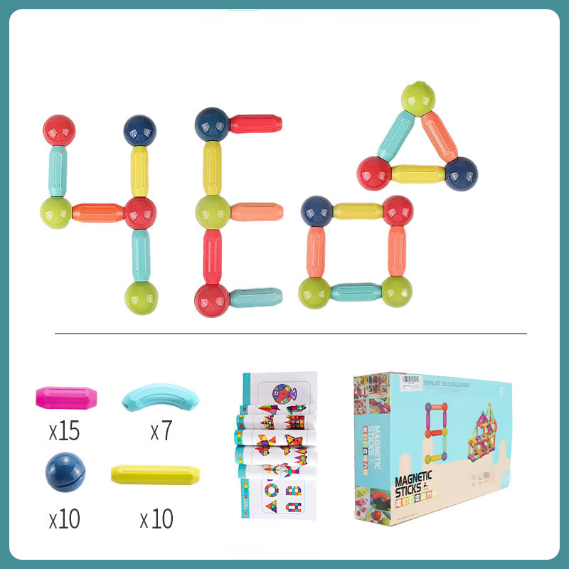 Plastic Magnetic Tiles Building Blocks Educational Toy 6