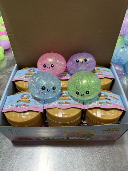 TPR Smiling Dumpling Squishy Squeeze Toy Sensory Stress Relief 10