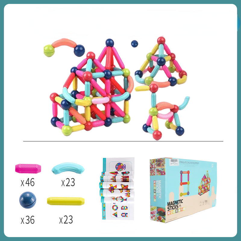 Plastic Magnetic Tiles Building Blocks Educational Toy 8