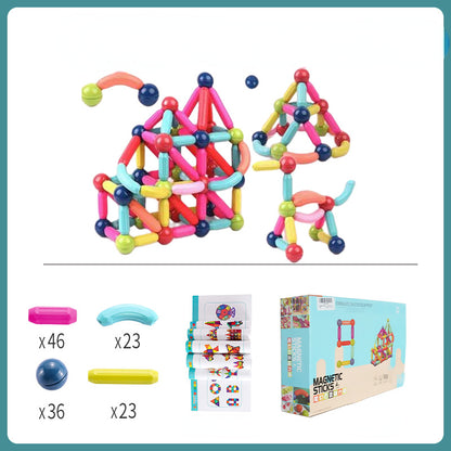 Plastic Magnetic Tiles Building Blocks Educational Toy 8