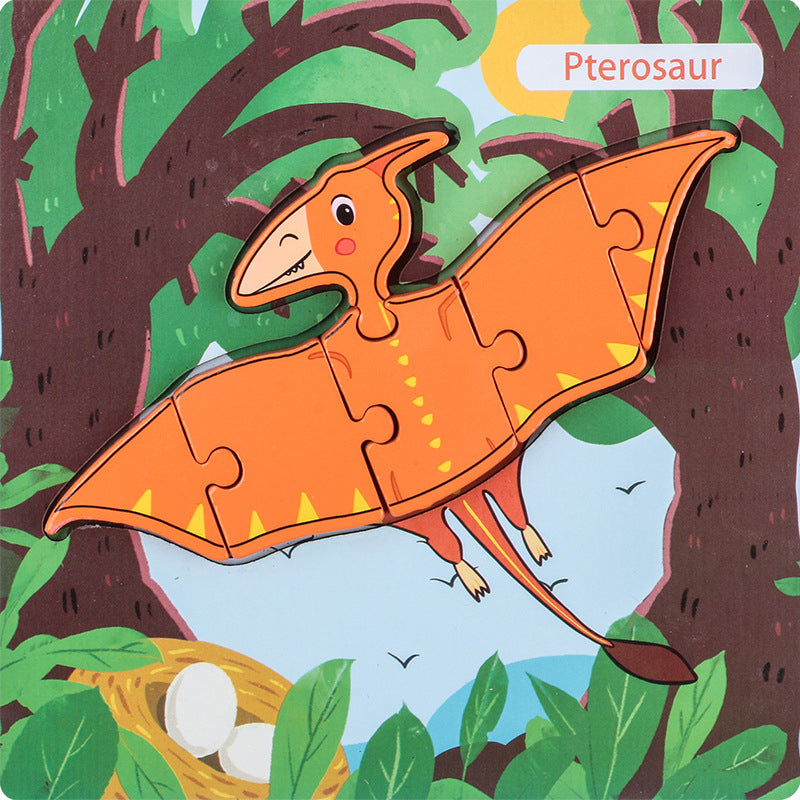 Dinosaur 3D Puzzle Educational Toy Density Board Material 9