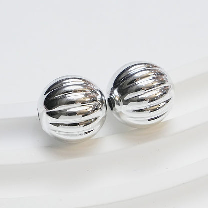 50pcs 14mm Pumpkin Acrylic Beads Silver Gold Black Red Pink Green Blue 2
