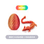3D Printed Chinese Loong Dragon Egg Decoration Gift 22cm