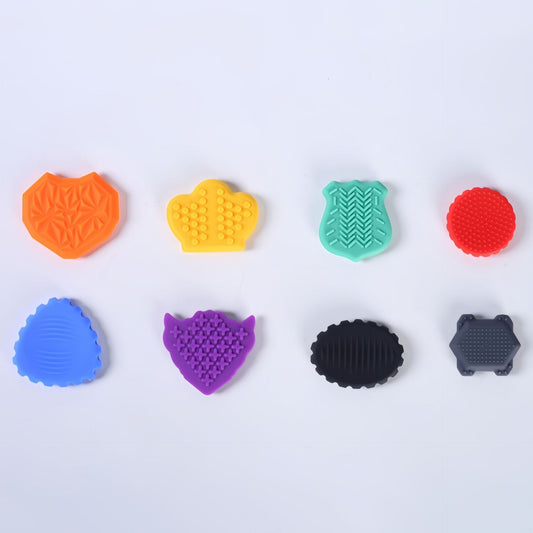 Tactile Sensory Stone Shield Shape Silicone Fidget Worry Stone