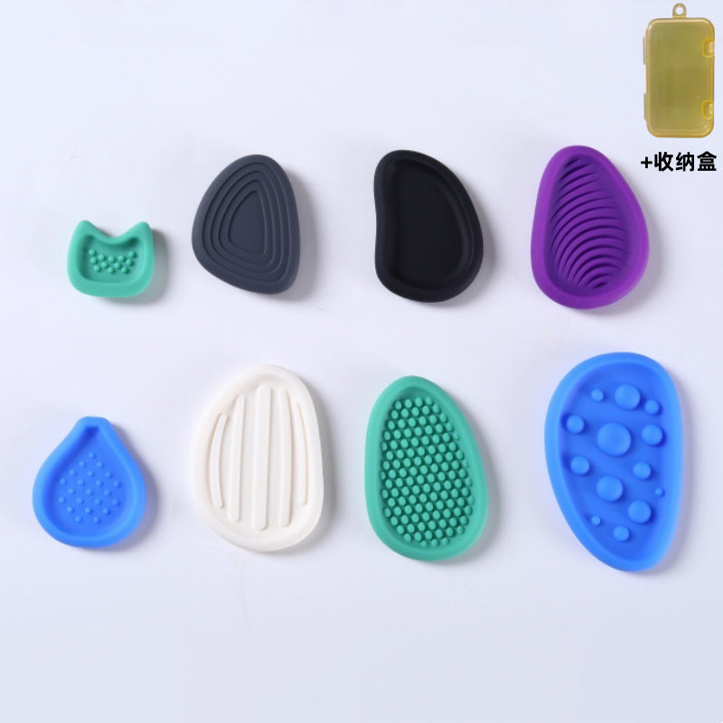 Sensory Stone Silicone Tactile Fidget Toy Worry Stone Stress Relieving