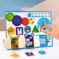 Wooden Busy Board Montessori Toys Life Skills Training 30x22.5cm 2