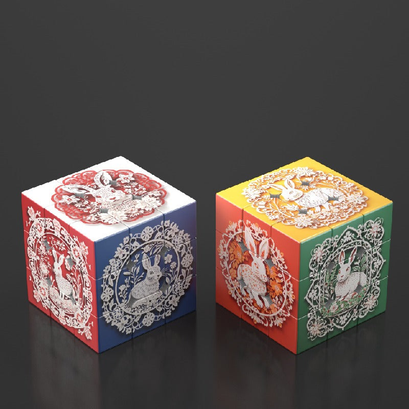 Plastic Zodiac Magic Fidget Cube Puzzle Toy 5.7cm 14