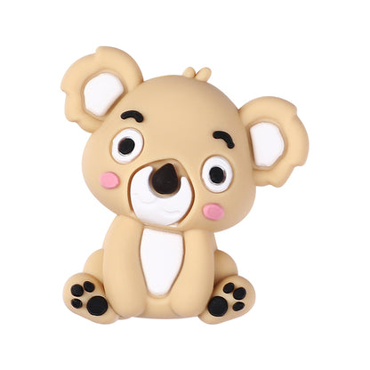 20Pcs Silicone 3D Focal Beads Sitting Koala Front Facing 12