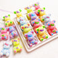 5pcs 22x32mm Light In the Dark Little Bear Acrylic Beads Glow in Dark