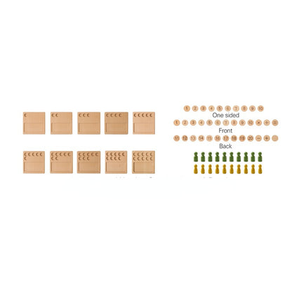 Wooden Arithmetic Shape Pairing Montessori Toys Educational 5
