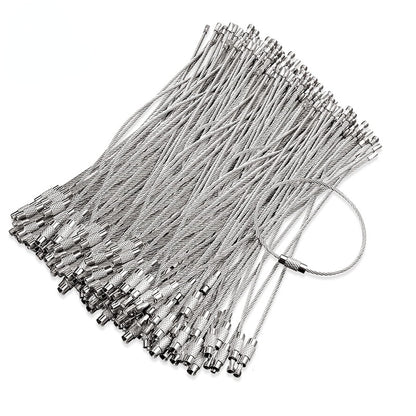 20pcs Stainless Steel Beadable Cup Charm Wire 1.5mm x 110-200mm