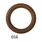 65mm Printed Silicone Beads Ring Shape Printed Design 24