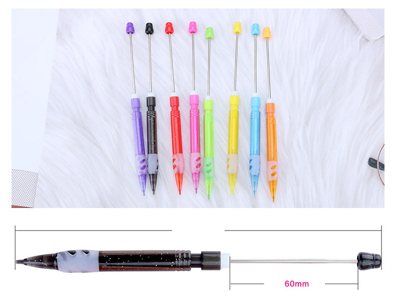 Beadable Automatic Pencil Plastic DIY Craft Supplies 0.5mm 5