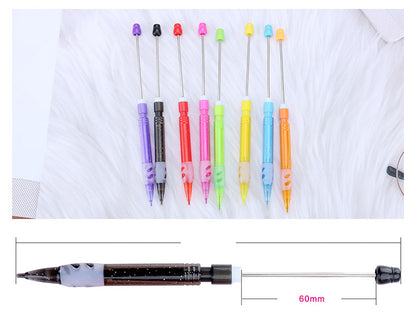 Beadable Automatic Pencil Plastic DIY Craft Supplies 0.5mm 5