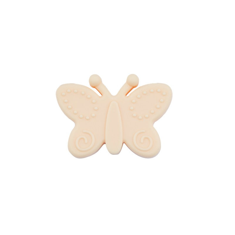 20pcs Silicone Focal Beads Butterfly Side Profile 21