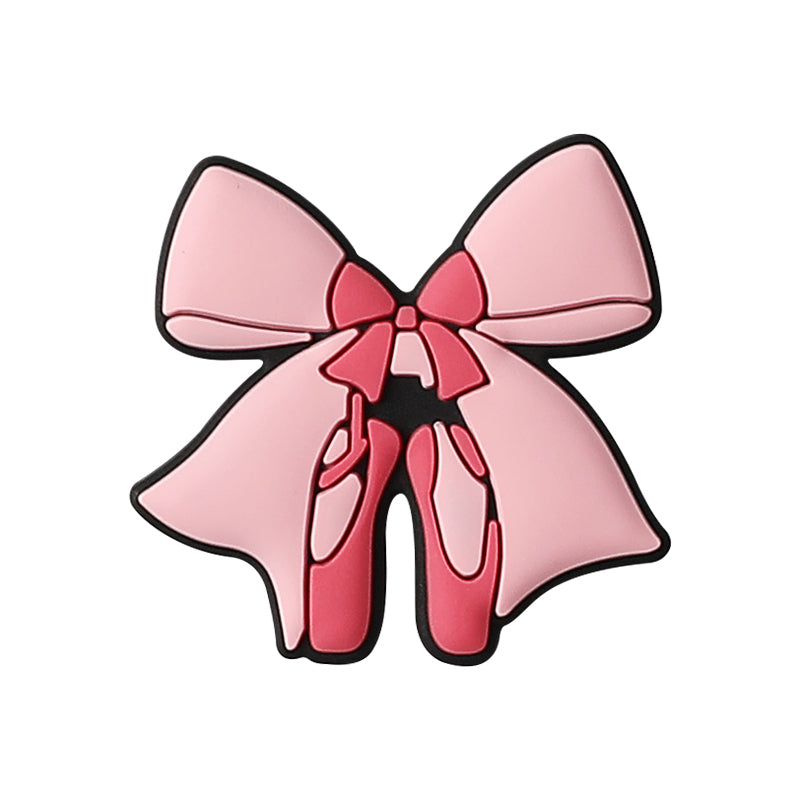 20Pcs Silicone Focal Beads Dance Theme Stand on Tiptoe Design 12