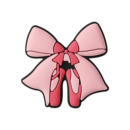 20Pcs Silicone Focal Beads Dance Theme Stand on Tiptoe Design 12