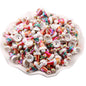 UV Plating Christmas Hat Acrylic Beads Electroplated Holiday Craft
