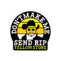20pcs Silicone Focal Beads Don't Make Me Send RIP Yellow Stone Text Design
