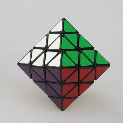 Plastic Fidget Cube Diamond Face Turning Puzzle 7.4cm 2