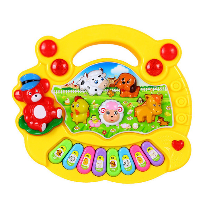 Plastic Kids Musical Keyboard Toy Farm Animal Musical Instrument 3