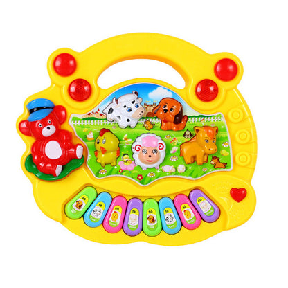 Plastic Kids Musical Keyboard Toy Farm Animal Musical Instrument 3