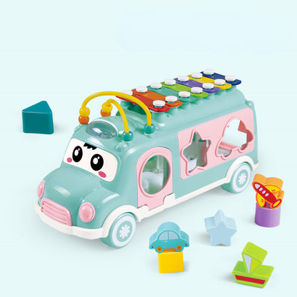 Plastic Bus Xylophone Toy Musical Instrument for Baby Early Education 4