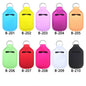 Neoprene Sublimation Blanks Sanitizer Holder Chapstick Keychain Wrist Strap 10pcs