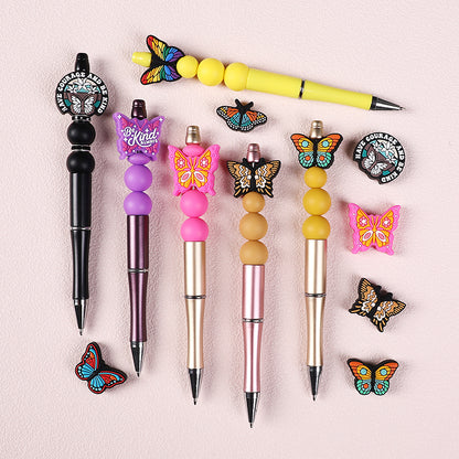 Silicone Focal Beads Butterfly Eight Styles Variety Design 10