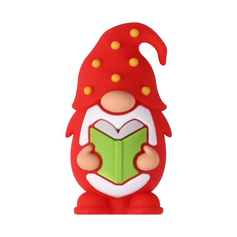 20Pcs Silicone 3D Focal Beads Teacher Series Pencil and Gnome Designs 14
