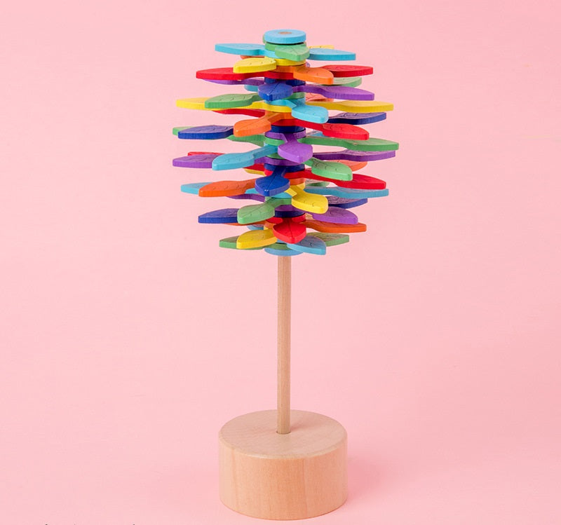 Wooden Rotating Stick Sensory Fidget Toy Decompression Stick 2