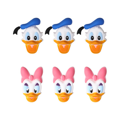 20Pcs Silicone 3D Focal Beads Blue Alien Character Large Ears Pink Rabbit Bow 8