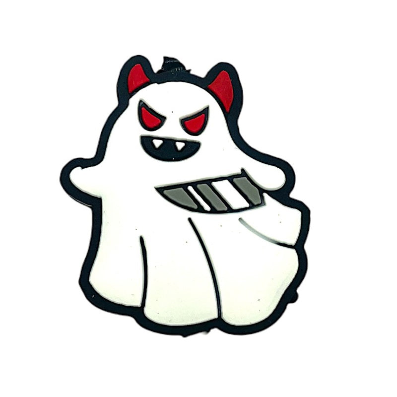 20pcs Silicone Focal Beads Halloween Knife Ghost Design