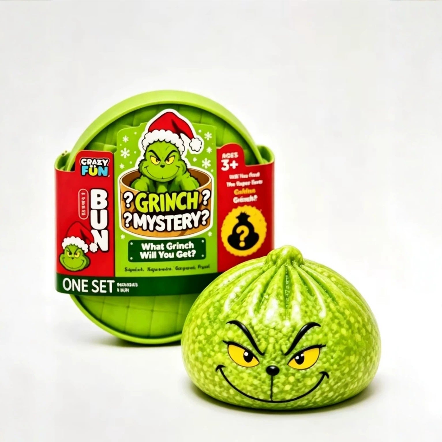 Grinch Christmas Dumpling Squishy TPR Gel Sensory Squeeze Toy 2