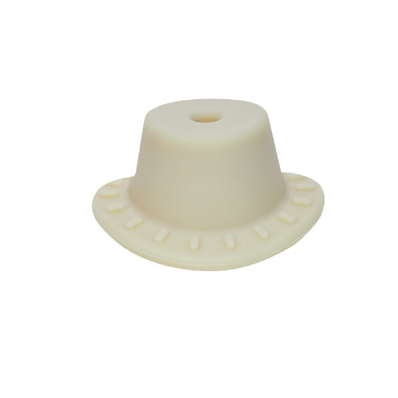 50pcs Silicone Focal Beads Cowboy Hat With Hole Center 10