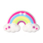 20Pcs Silicone 3D Focal Beads Smiling Sun Rainbow Flowers Holding White Cloud 12