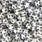 50pcs 15mm Bees Print Silicone Beads Orange Yellow White Colors 3