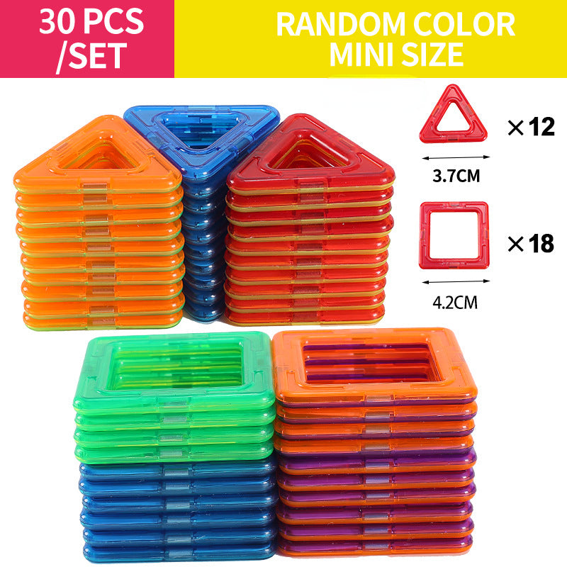 ABS Magnetic Tiles Building Blocks Educational STEM Toy 3