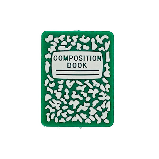 20pcs Silicone Focal Beads Composition Book Front Cover Detail