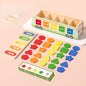 Wooden Montessori Toys Shape Paired Coin Box Sorting Toy 6