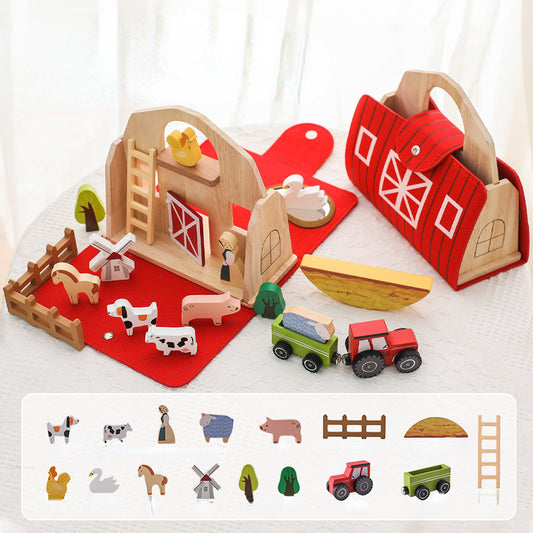Wooden Kids Musical Instruments Early Education Barn Toy