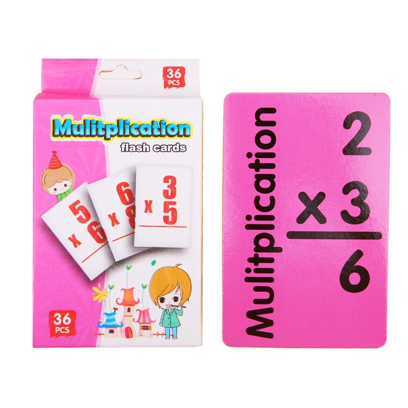 Educational Paper Flash Cards Early Development Mathematics Learning Toy 8
