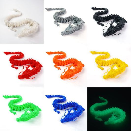 Dragon 3D Printed Fidget Toy Articulated Flexible