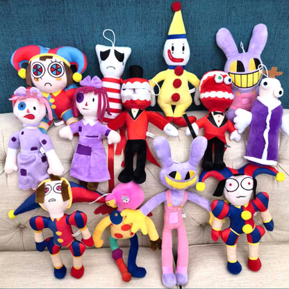 Assorted Cartoon Clown and Monster Plush Toy Short Plush 11-44cm