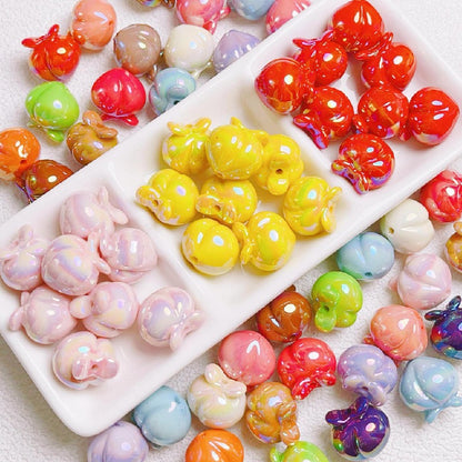 10pcs 16mm Peach Acrylic Beads Jewelry Making Craft Supplies 2