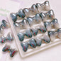 10pcs 25mm UV Finish Gradient Bow Acrylic Beads 6