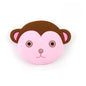 Silicone Focal Beads Cartoon Monkey Face Rounded Shape 10