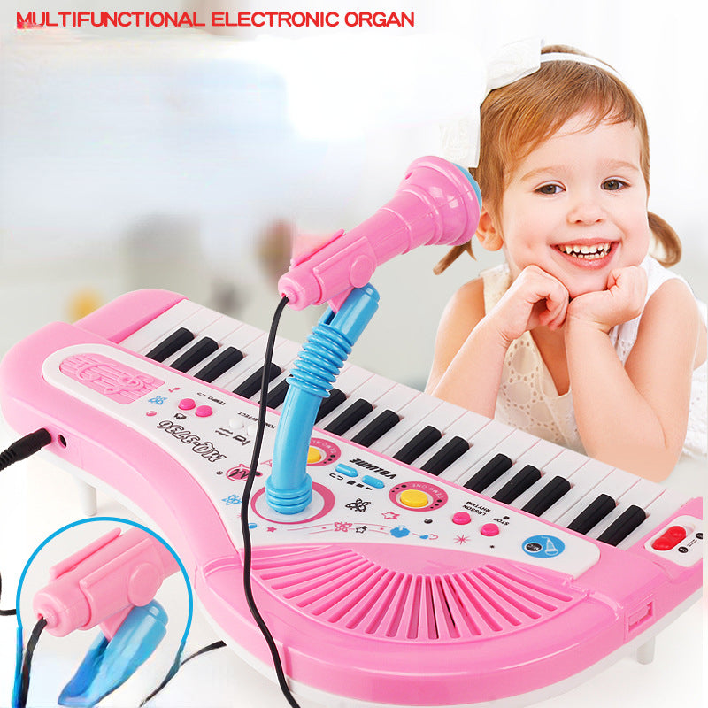Plastic Kids Electronic Keyboard Musical Instrument Educational Toy 37 Keys 2